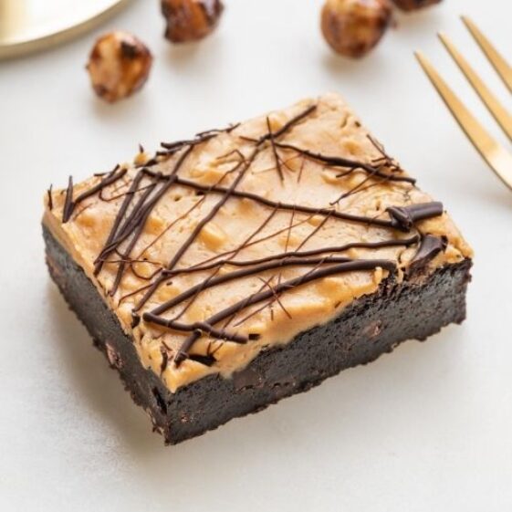 Peanut Butter and chocolate Brownie ( Low Gluten*)