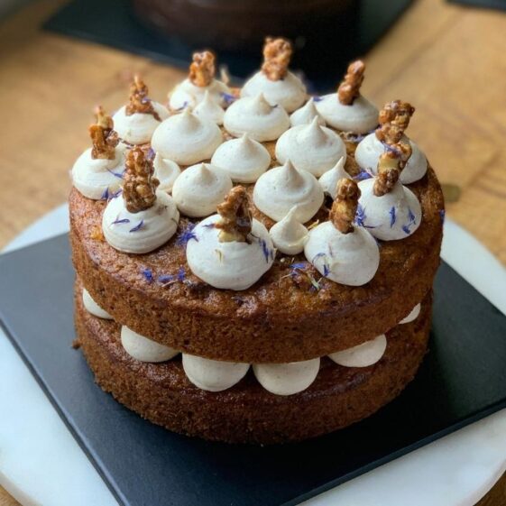 8 inches - Carrot and Walnut cake with Cashew Cream