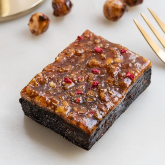 Toffee Caramel Crunch Chocolate Fudge Brownie - (Low Gluten & No Added Nuts)