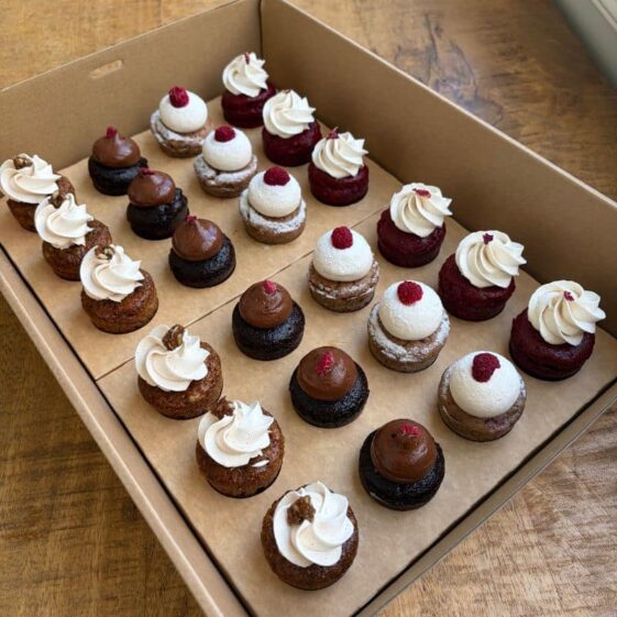 Petit Four Box of 24 Cakes (No Added Gluten & Nuts Recipe)